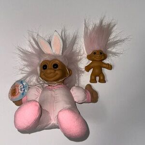 2 easter spring VINTAGE RUSS TROLLS